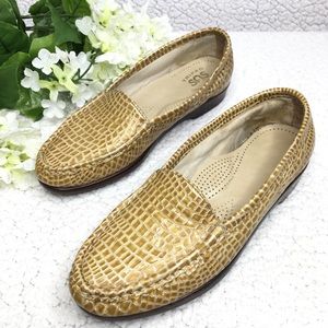 SAS - Leather Snakeskin Comfort Loafers Narrow